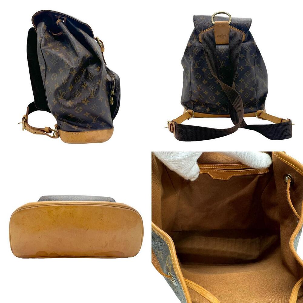 Louis Vuitton Monogram Backpack Montsouris Canvas Brown